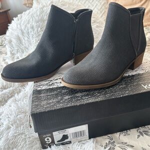 Kensie Gerona Dark Gray Ankle Boots Size 9 Women’s Chelsea Booties